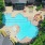 Birds eye view of Rock Springs Village's community pool