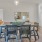 Spacious and well lit dining area with wood floors 