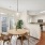 Furnished dining room with direct access to the townhome's kitchen at Rock Springs Village